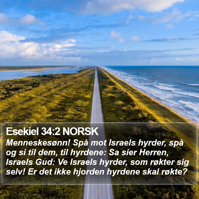 Esekiel 34:2 NORSK Bible Study