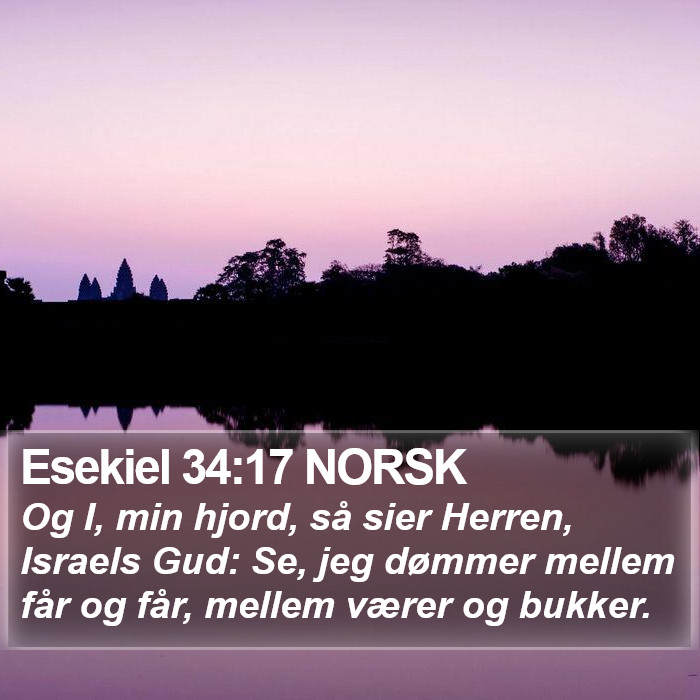 Esekiel 34:17 NORSK Bible Study