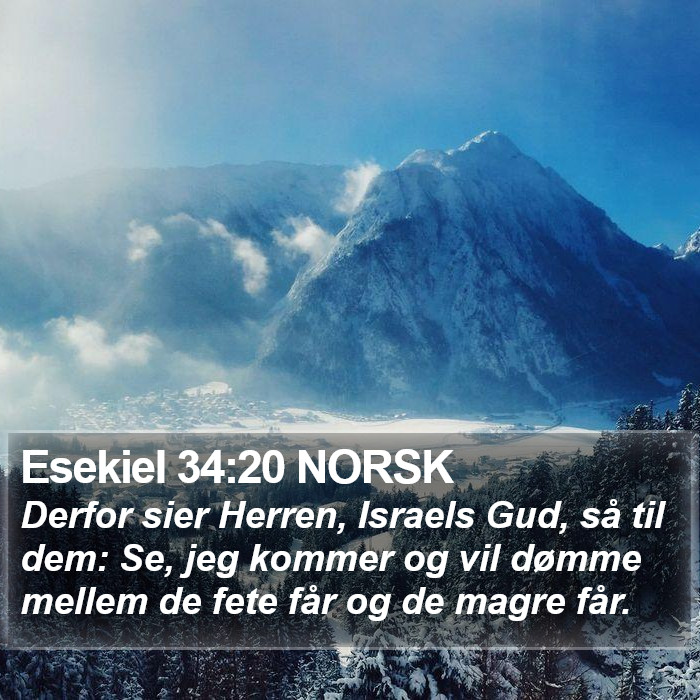 Esekiel 34:20 NORSK Bible Study