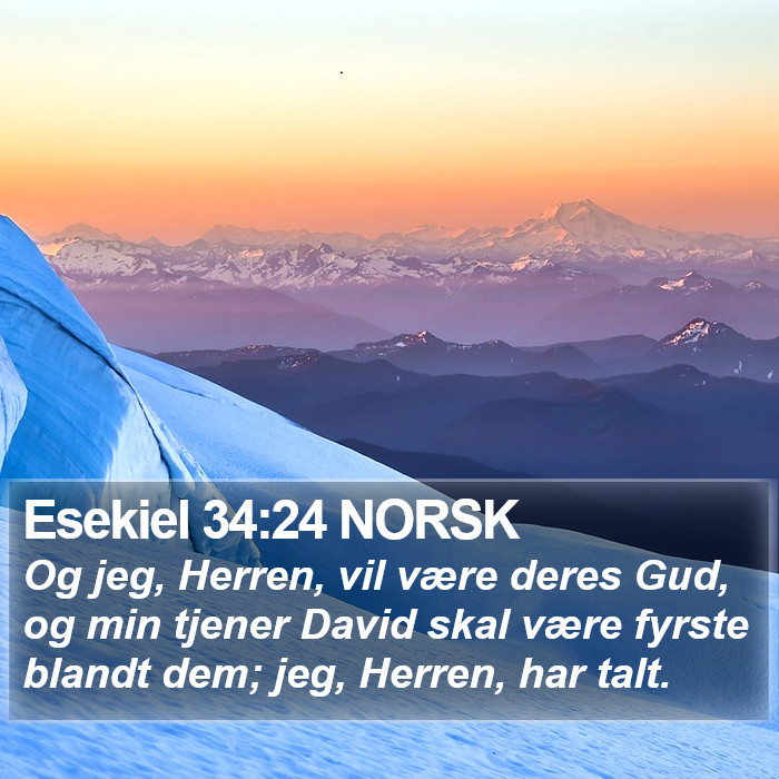 Esekiel 34:24 NORSK Bible Study