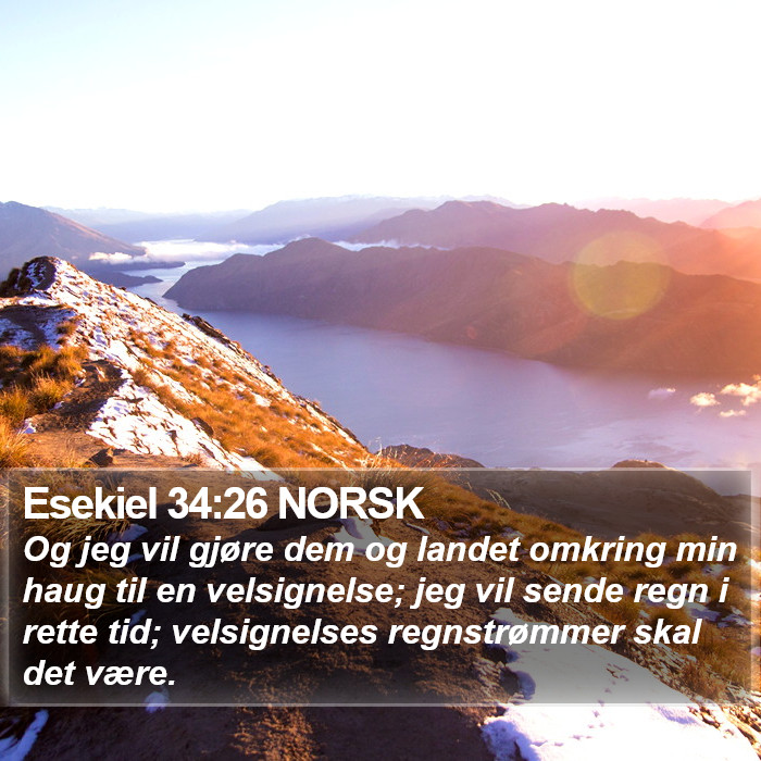 Esekiel 34:26 NORSK Bible Study