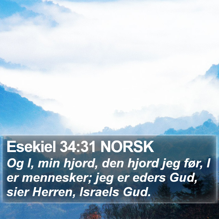 Esekiel 34:31 NORSK Bible Study