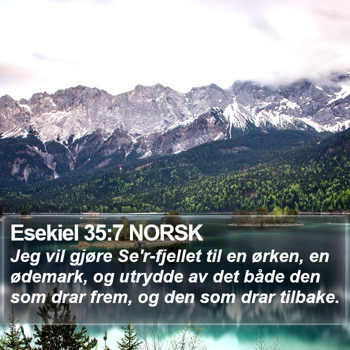 Esekiel 35:7 NORSK Bible Study