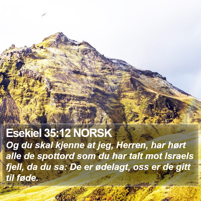 Esekiel 35:12 NORSK Bible Study