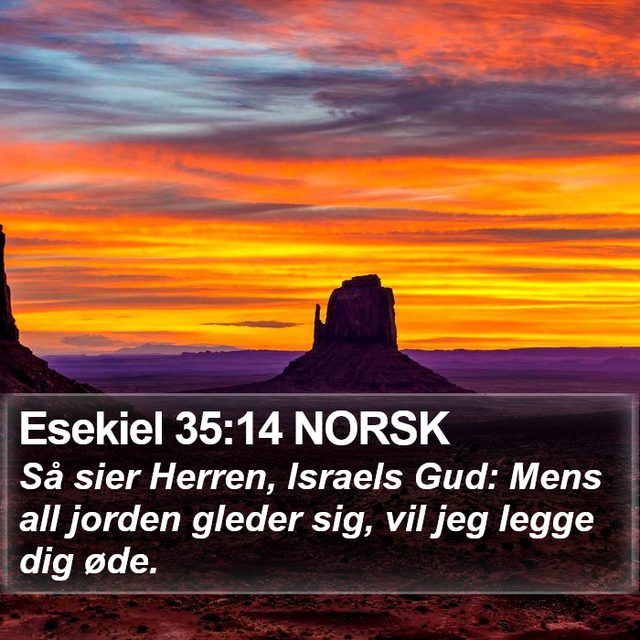 Esekiel 35:14 NORSK Bible Study