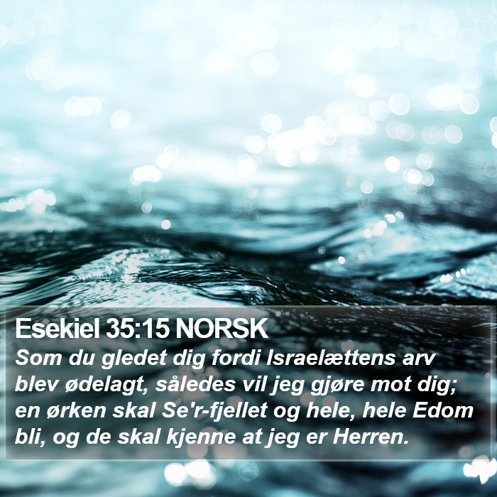 Esekiel 35:15 NORSK Bible Study