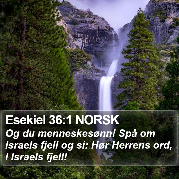 Esekiel 36:1 NORSK Bible Study