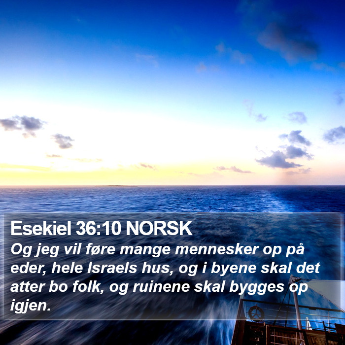 Esekiel 36:10 NORSK Bible Study