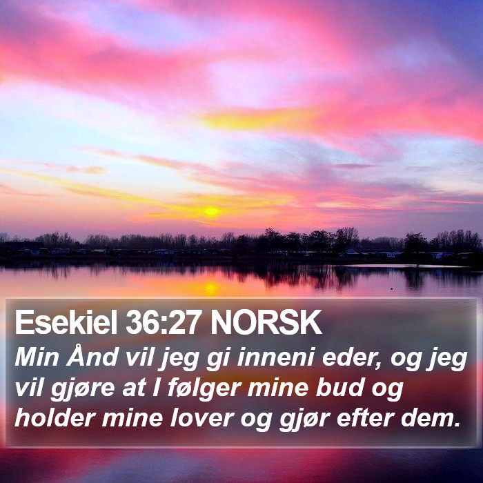 Esekiel 36:27 NORSK Bible Study