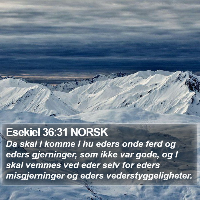 Esekiel 36:31 NORSK Bible Study