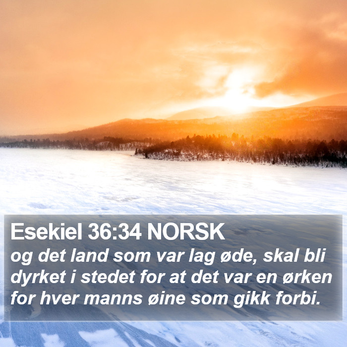 Esekiel 36:34 NORSK Bible Study