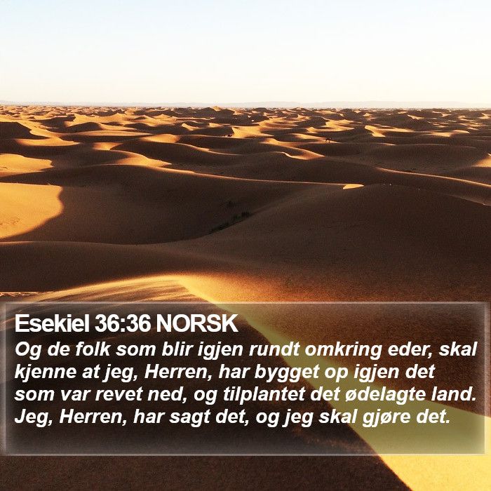 Esekiel 36:36 NORSK Bible Study