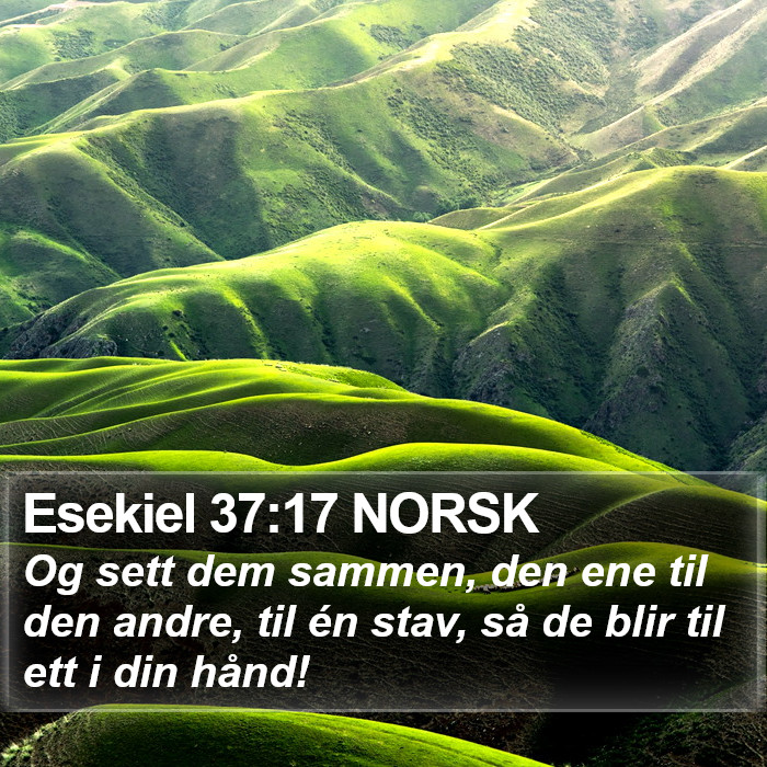 Esekiel 37:17 NORSK Bible Study