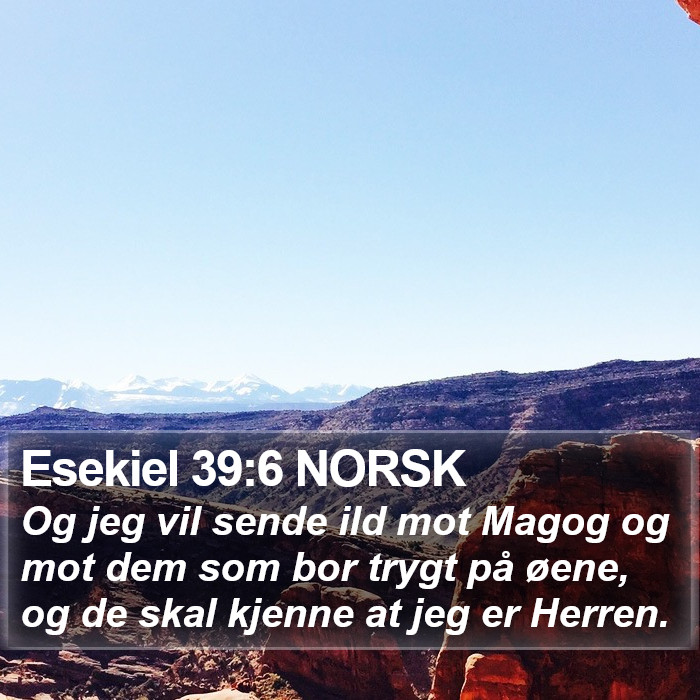 Esekiel 39:6 NORSK Bible Study