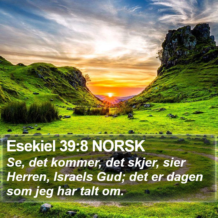 Esekiel 39:8 NORSK Bible Study