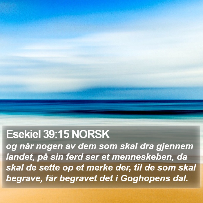 Esekiel 39:15 NORSK Bible Study