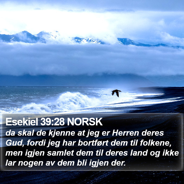 Esekiel 39:28 NORSK Bible Study