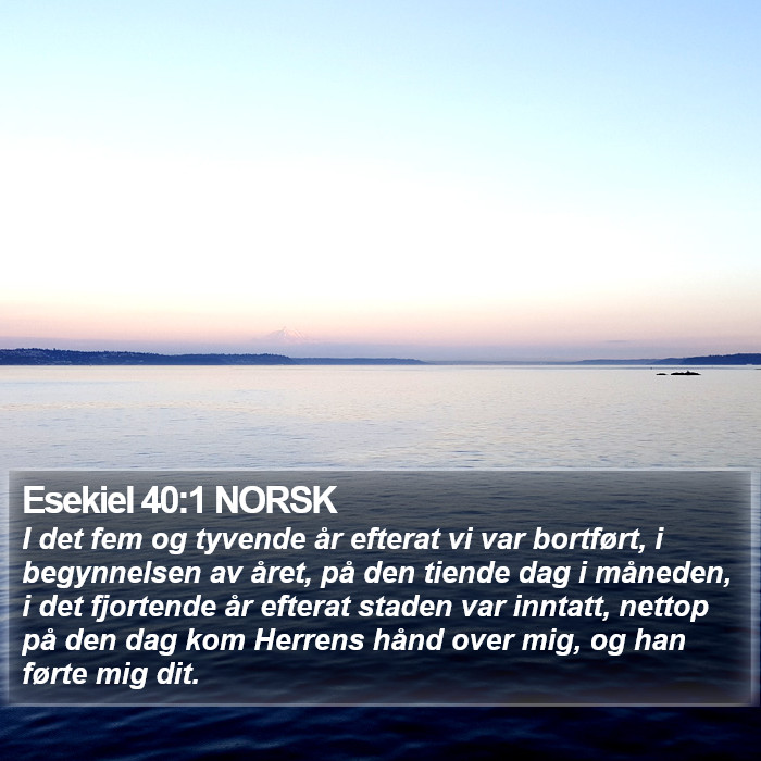 Esekiel 40:1 NORSK Bible Study