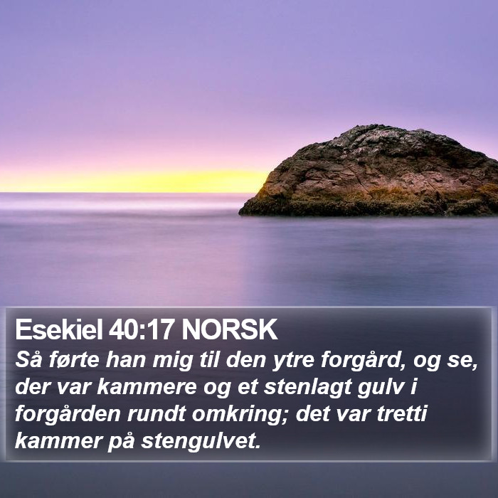 Esekiel 40:17 NORSK Bible Study