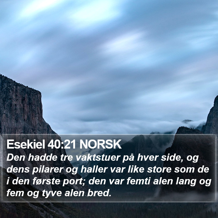 Esekiel 40:21 NORSK Bible Study