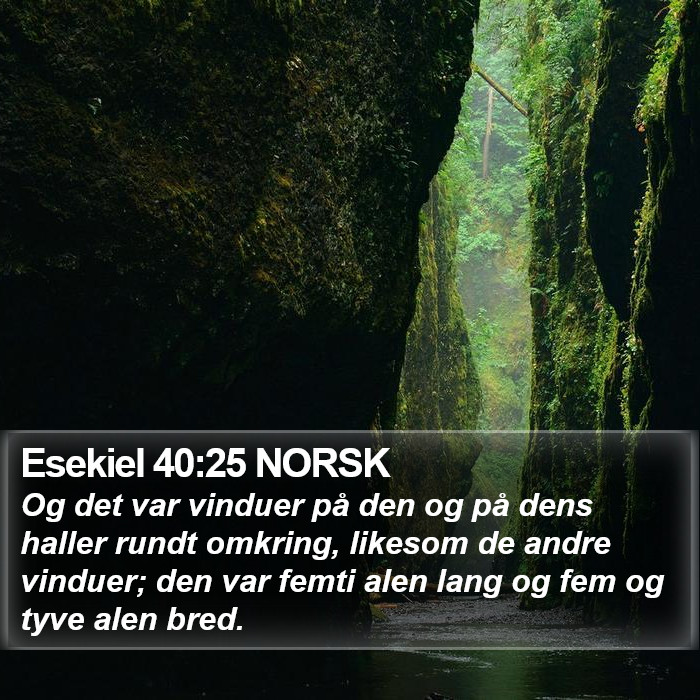 Esekiel 40:25 NORSK Bible Study