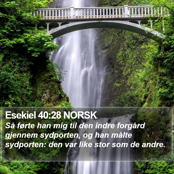 Esekiel 40:28 NORSK Bible Study