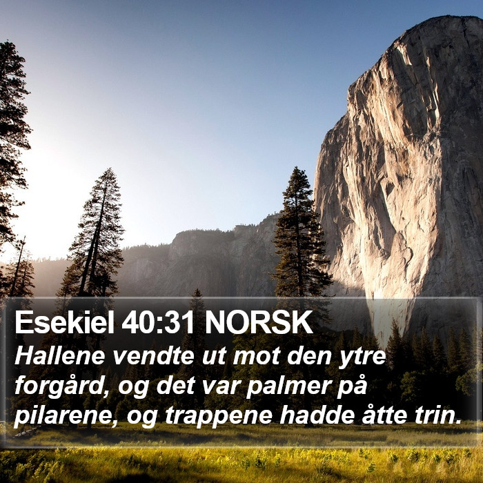 Esekiel 40:31 NORSK Bible Study