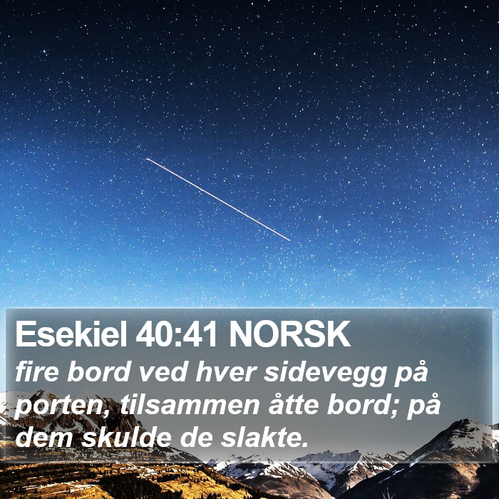 Esekiel 40:41 NORSK Bible Study