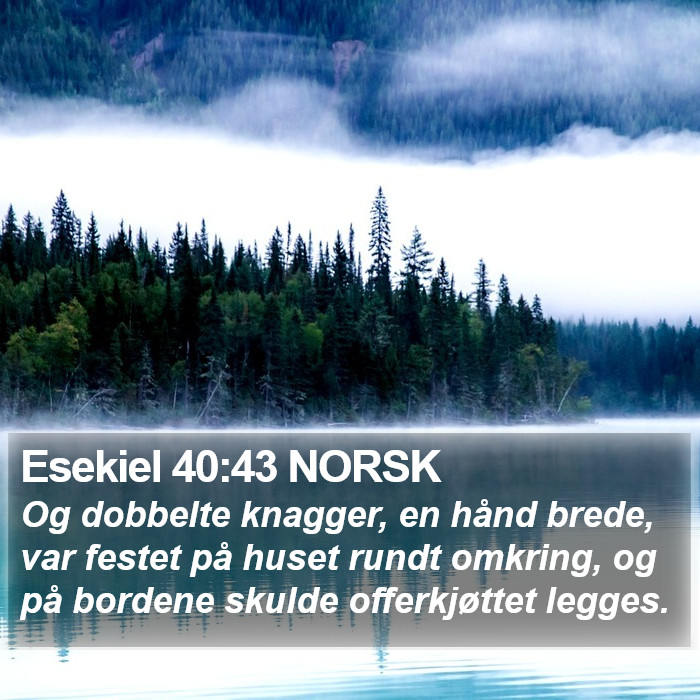 Esekiel 40:43 NORSK Bible Study