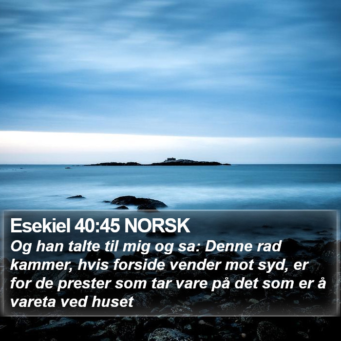 Esekiel 40:45 NORSK Bible Study