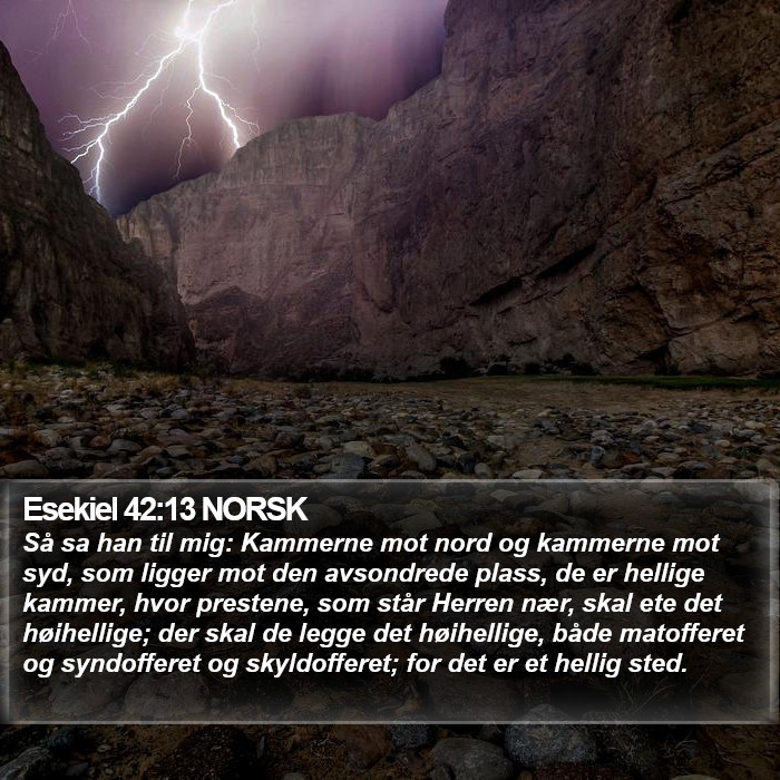 Esekiel 42:13 NORSK Bible Study