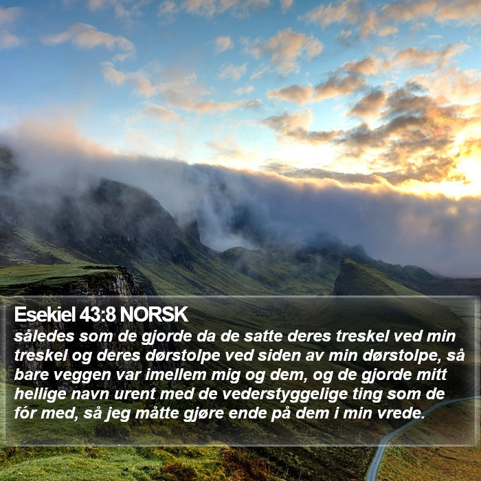 Esekiel 43:8 NORSK Bible Study