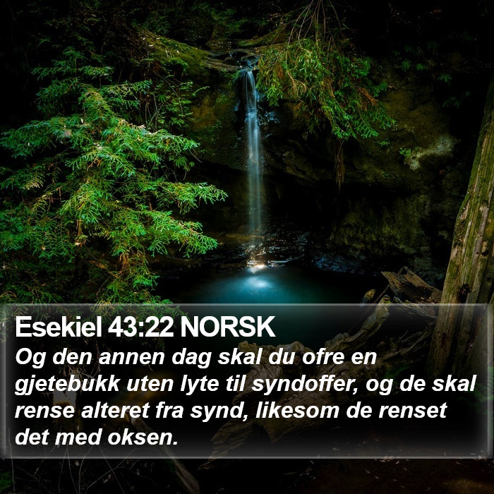 Esekiel 43:22 NORSK Bible Study