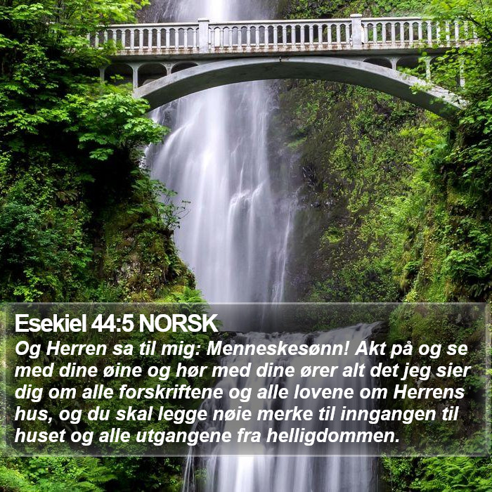 Esekiel 44:5 NORSK Bible Study