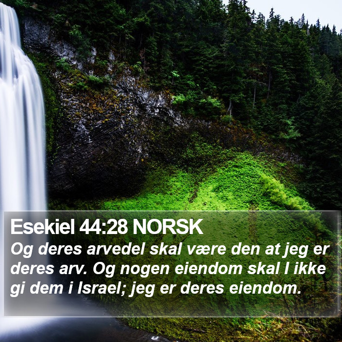 Esekiel 44:28 NORSK Bible Study