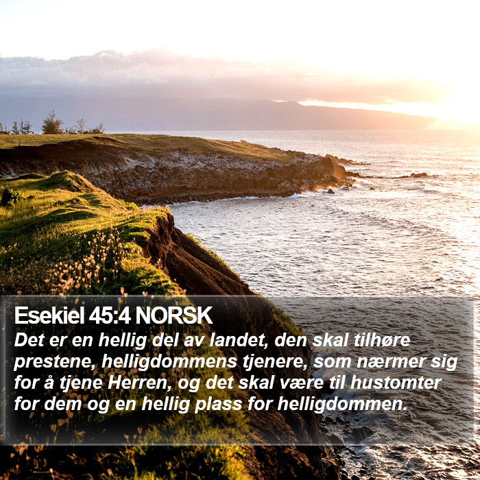 Esekiel 45:4 NORSK Bible Study