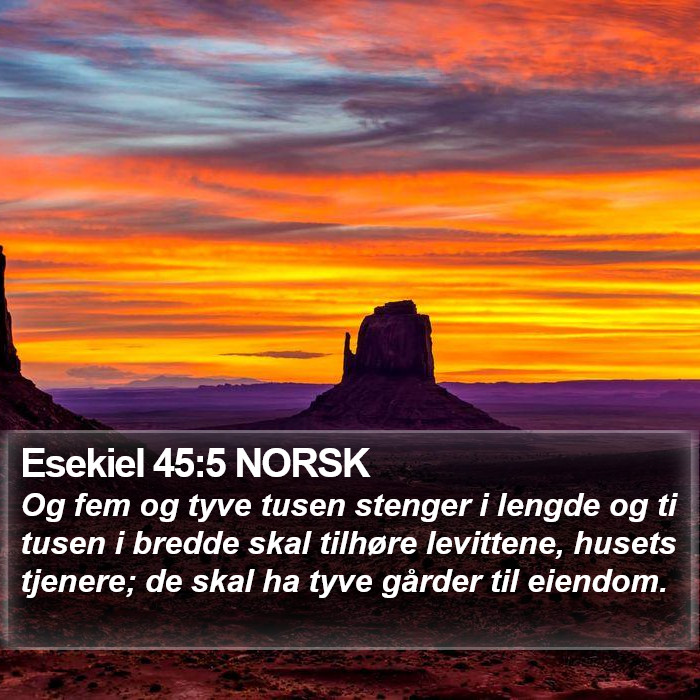 Esekiel 45:5 NORSK Bible Study