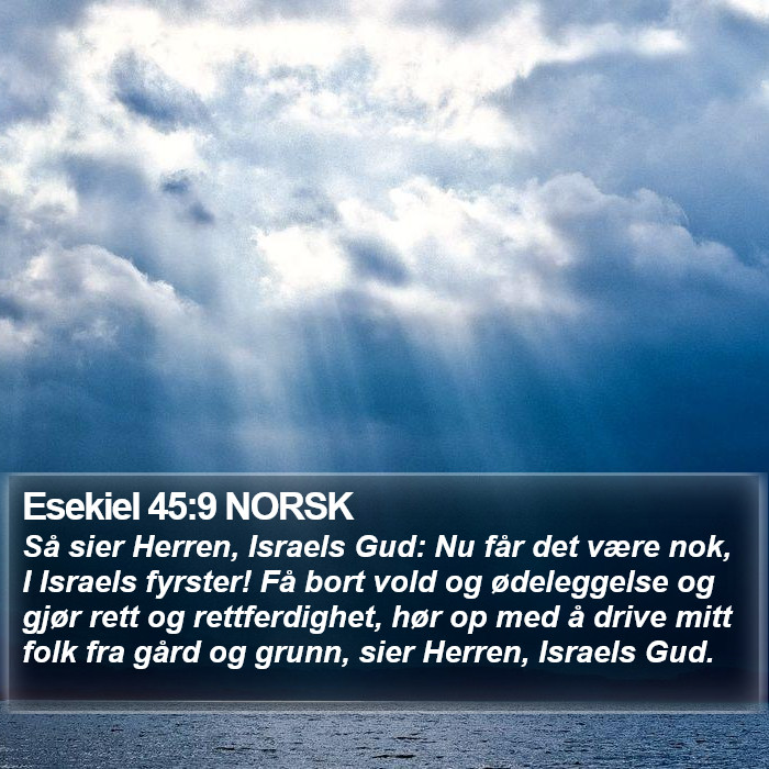 Esekiel 45:9 NORSK Bible Study