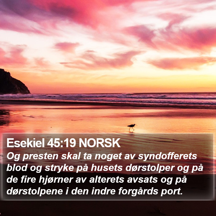 Esekiel 45:19 NORSK Bible Study