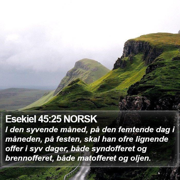 Esekiel 45:25 NORSK Bible Study