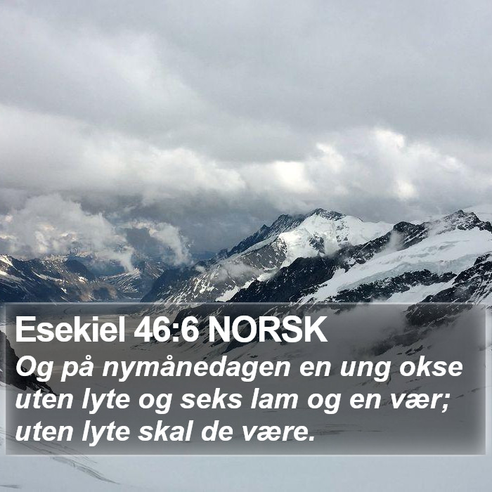 Esekiel 46:6 NORSK Bible Study