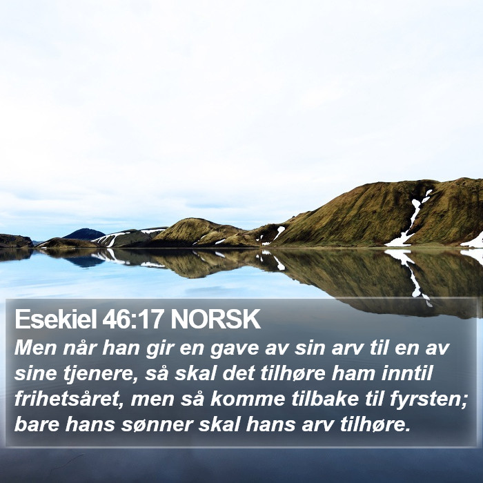 Esekiel 46:17 NORSK Bible Study