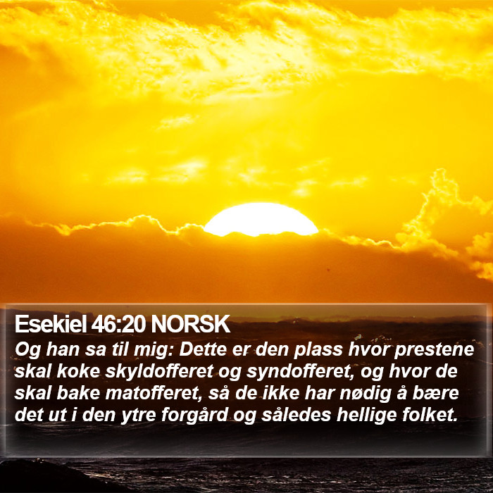 Esekiel 46:20 NORSK Bible Study