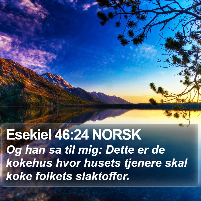 Esekiel 46:24 NORSK Bible Study