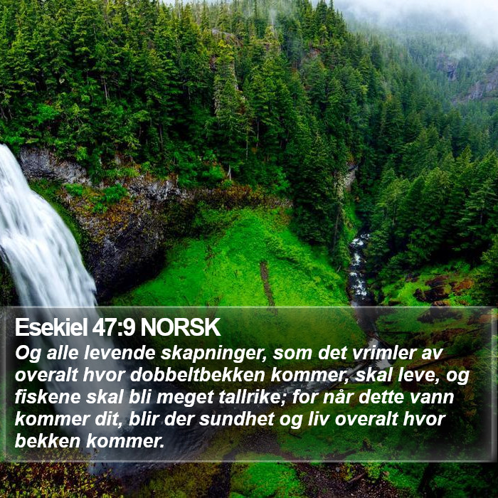 Esekiel 47:9 NORSK Bible Study