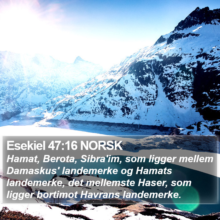 Esekiel 47:16 NORSK Bible Study