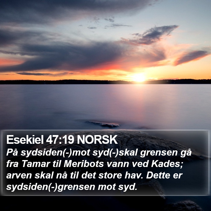 Esekiel 47:19 NORSK Bible Study