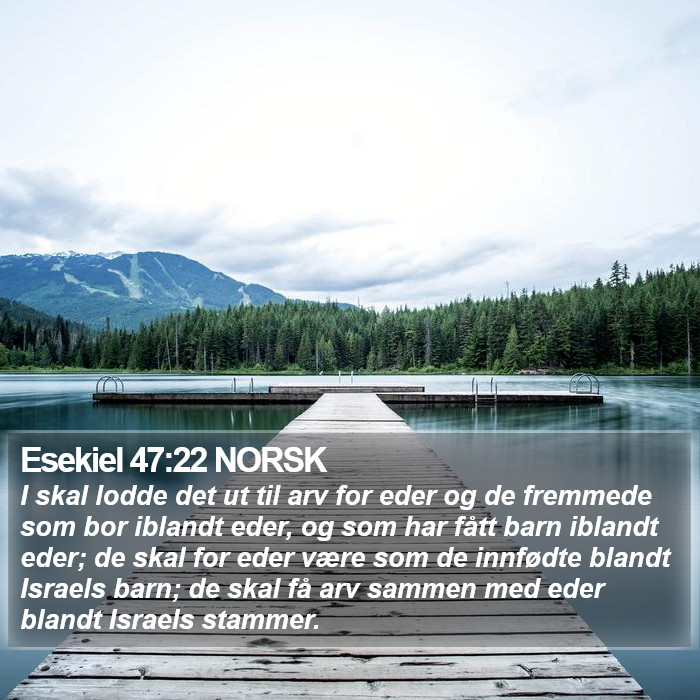 Esekiel 47:22 NORSK Bible Study