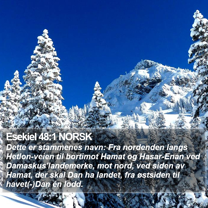 Esekiel 48:1 NORSK Bible Study