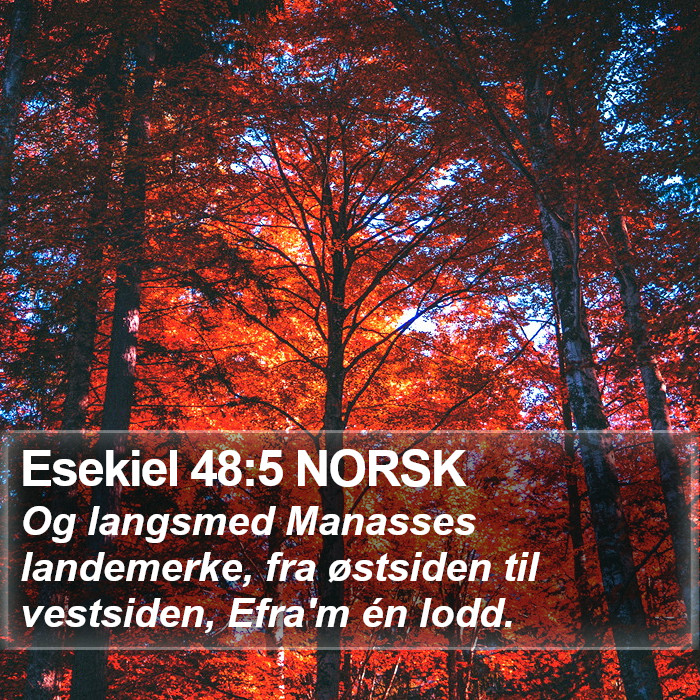 Esekiel 48:5 NORSK Bible Study